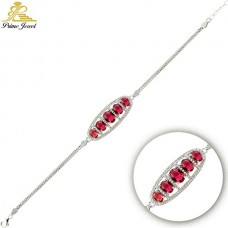 Gümüş Zirkon Taşlı Bilezik / Bileklik